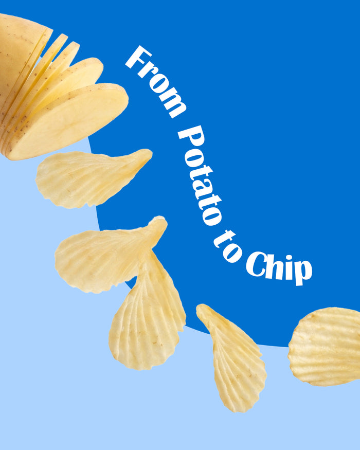 Chips with tagline From Potato to Chip